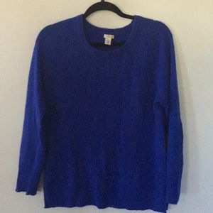 Royal blue cashmere sweater